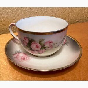 Prussia Antique Cup & Saucer